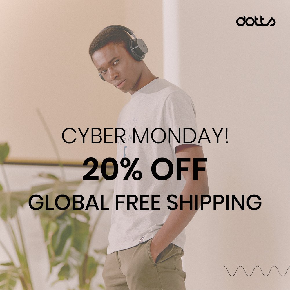 dottsaudio's tweet photo. CYBER MONDAY IS HERE! 
20% OFF ON ALL OUR dotts + FREE SHIPPING 🤩

Run to Customize your dotts 👉 https://t.co/mWcgQvMO3B https://t.co/Iqw3hQBsNG