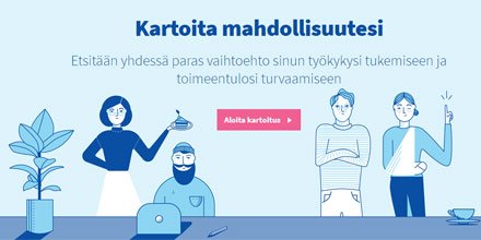 varma_tweet's tweet photo. Onko entinen työ mahdollinen sairausloman jälkeen vai voisinko kokeilla jotain muuta työtä? Omakartoitus-apuri opastaa kun #työkyky mietityttää https://t.co/Sw8sAHtzKD https://t.co/ejRESAXhuY