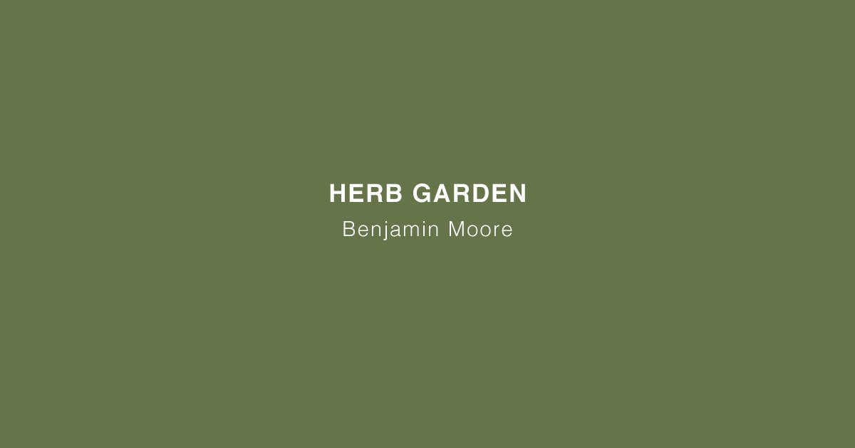 FlyingColPaint's tweet image. Herb Garden. #BenjaminMoore #FlyingColoursPaint #Ottawa #narcityottawa #fallcolours
