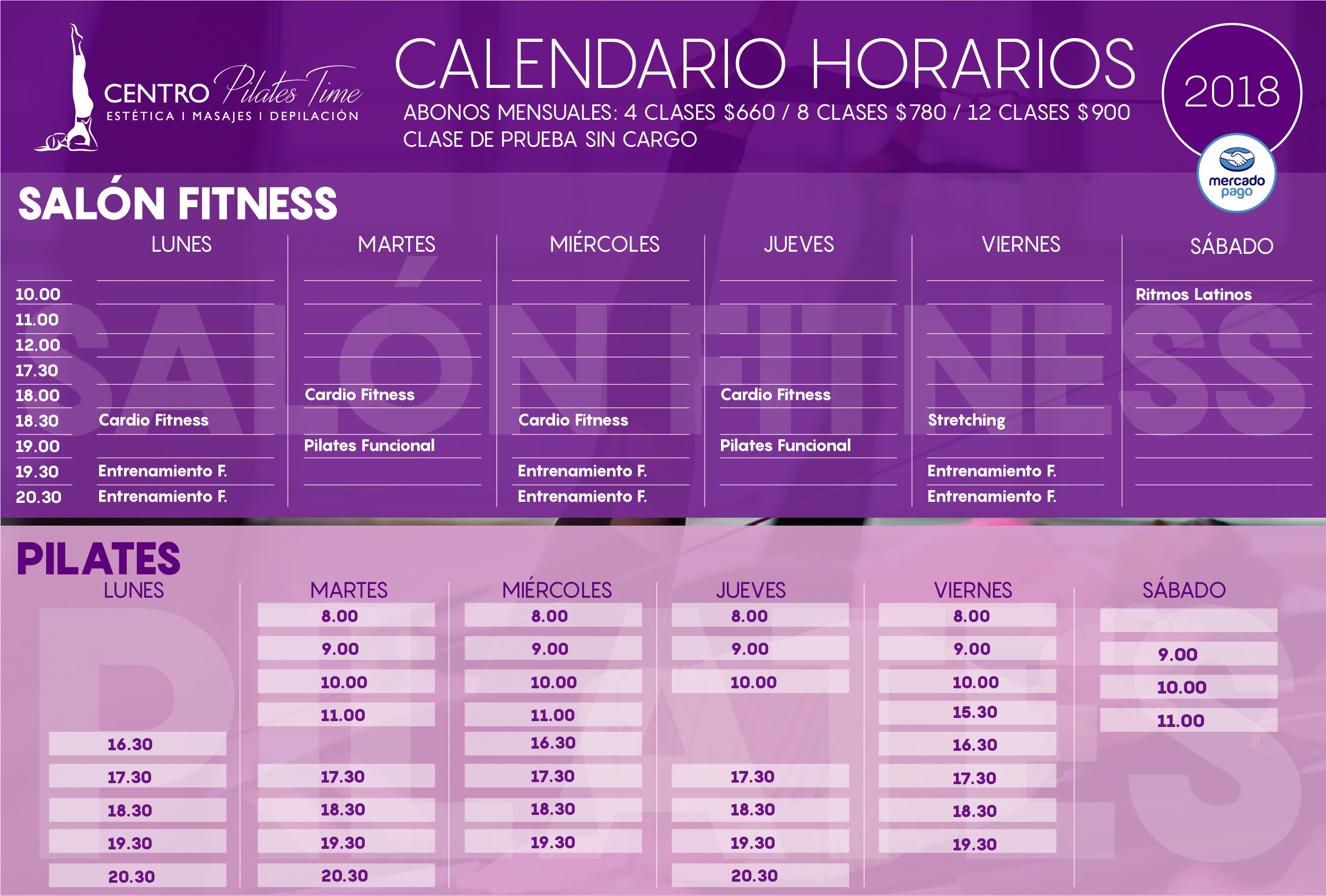 Horarios/Precios - Pilates Enerxia