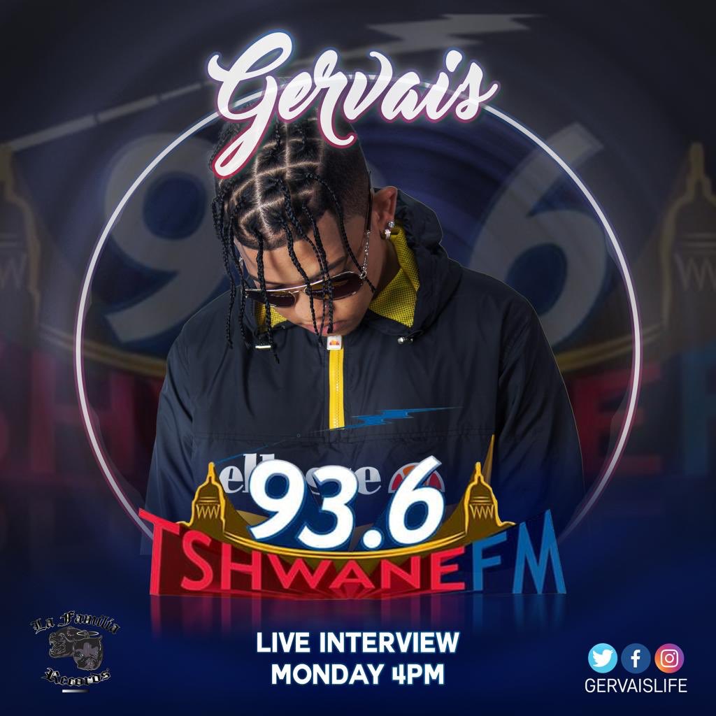 Royal_Pearlette's tweet photo. The man behind #ITSOKAY
@Gervaislife_ has got a live interview today on @TshwaneFM x #CapCityDrive with @Jomo_SA at 16:00 

Set up those alarms quick! 😉 https://t.co/Fr4gKIlCkA