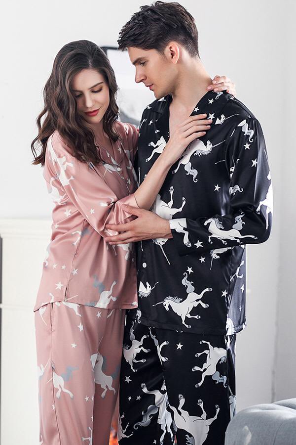 Pajamas Wear the same pajamas with your partner and enjoy the silky feel. h...