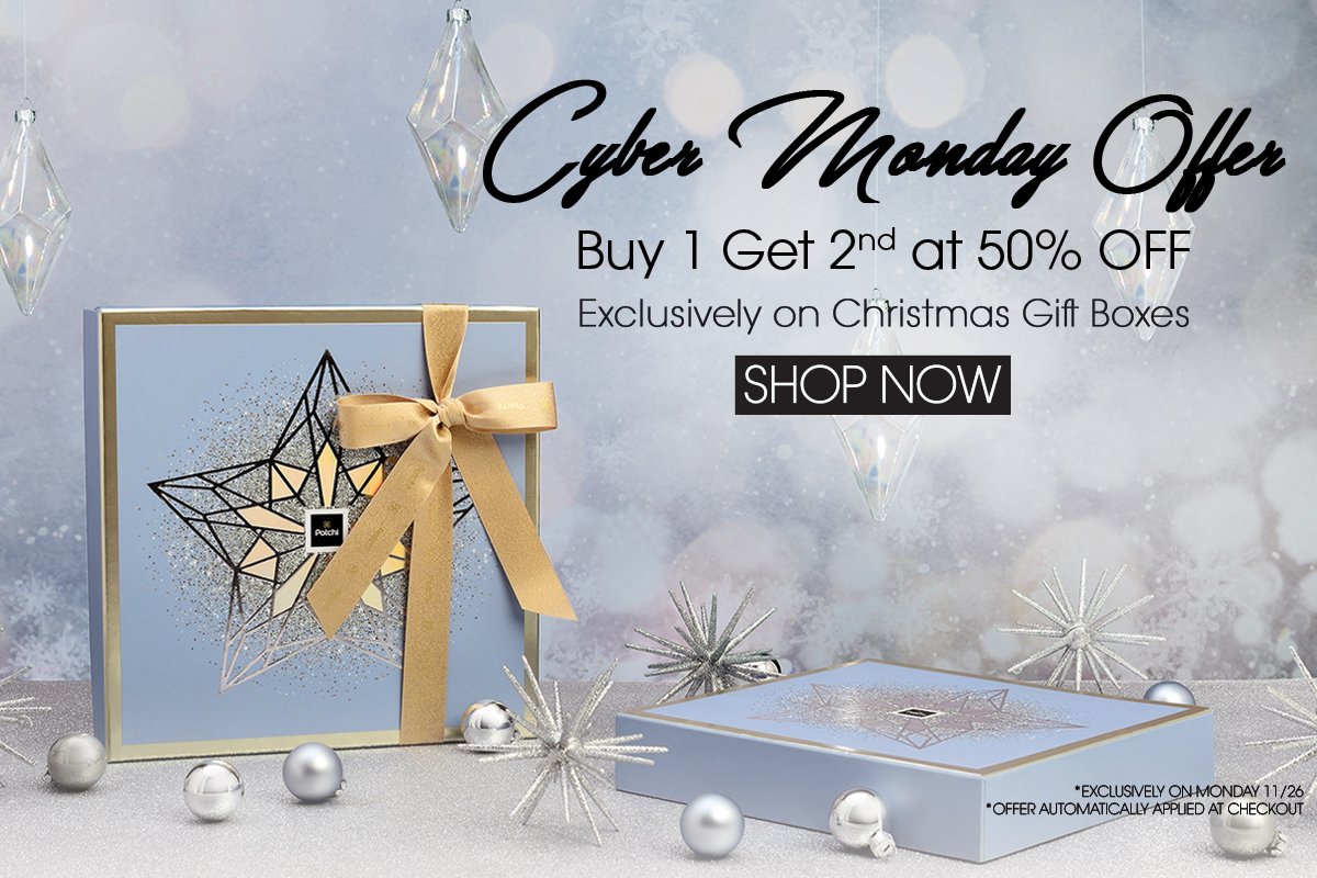 PatchiUSA's tweet photo. Buy 1 Get 1 50% Off -- All Holiday Gift Boxes - https://t.co/Ry5UamW27f https://t.co/0rucaN5SbY