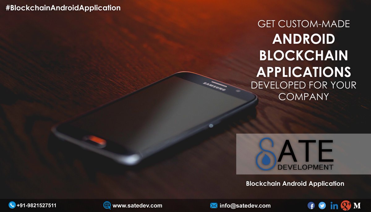 satedevelopment's tweet image. To learn more about Blockchain Android Applications, visit us @ satedev.com/blockchain-sof…
#Blockchainsoftwaredevelopment #Blockchainandroidapplication #Blockchaintechnology #Satedevelopment