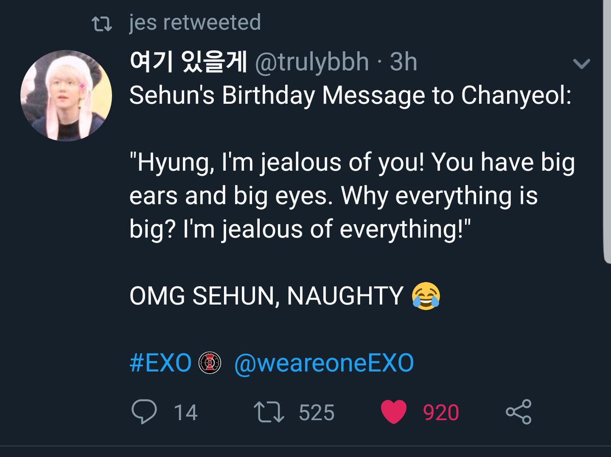hunylicious964's tweet photo. Thank You Chanyeol For always believing in Sehun! He has always been Sehun's constant support system and visa versa❤
Hope their bond stays strong like this always!🔥❤

#HappyChanyeolDay #SEHUN  @weareoneEXO #EXO #찬열아생일축하해 #세훈 https://t.co/ERJO1BvPCe