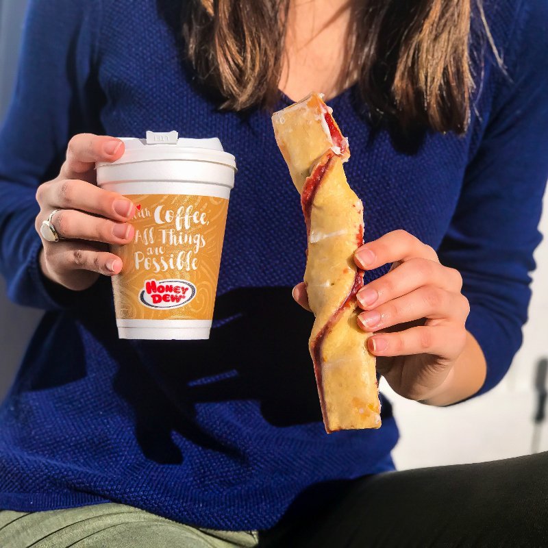 HoneyDew_Donuts's tweet photo. Coffee and raspberry sticks go together like comfy sweaters and cool weather.
#newengland #sweaterweather #dewlicious #dewitbetter https://t.co/gnIm9XCBdL