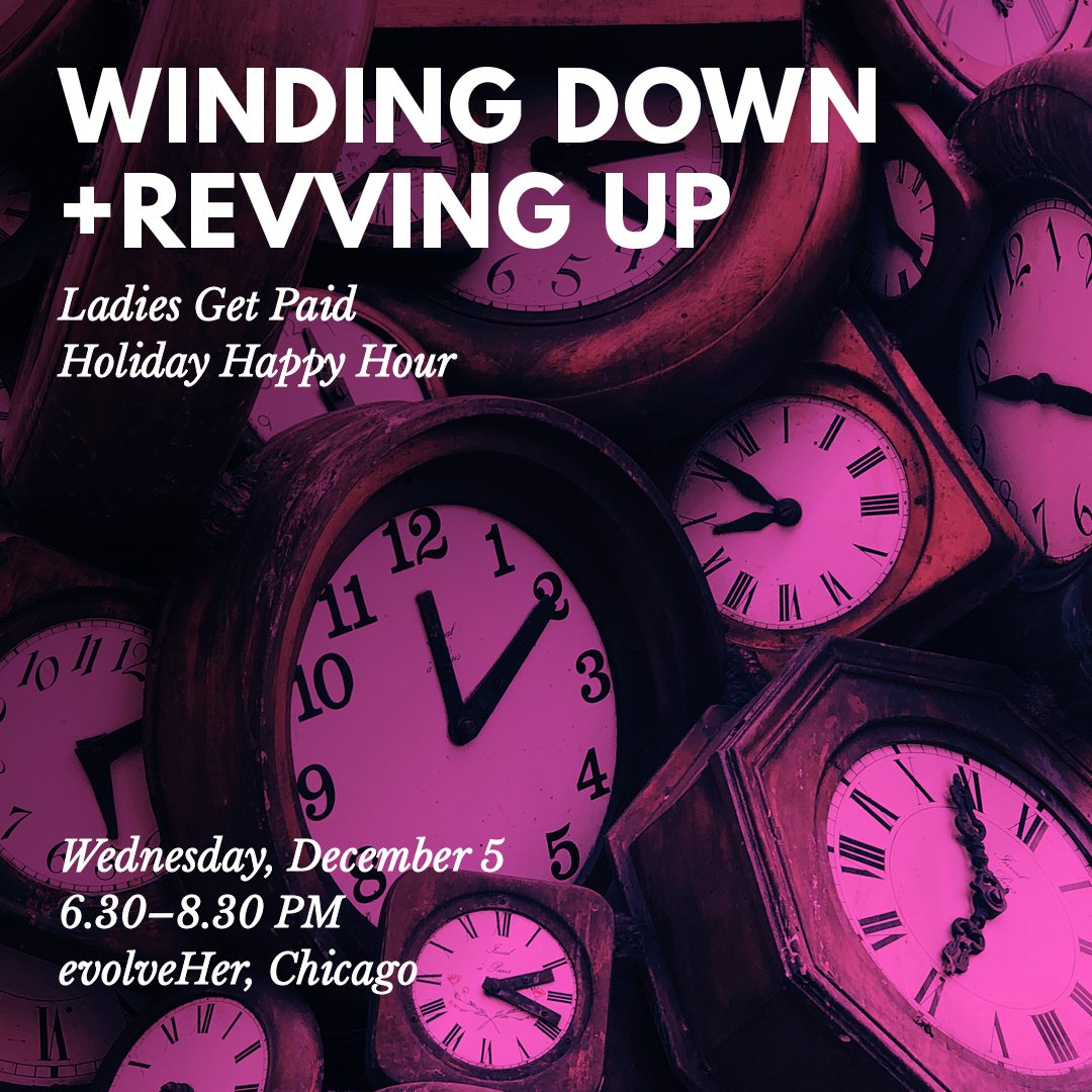 LGPChi's tweet photo. Kicking off our Monday by finalizing plans for the next happy hour! All we're missing is YOU! Join us for a happy hour that's sure to be fun and fruitful!

https://t.co/CZVOIKD05R
12.05 | 6.30PM | @evolveHER | #winddown | #revup https://t.co/044YFKpeIe