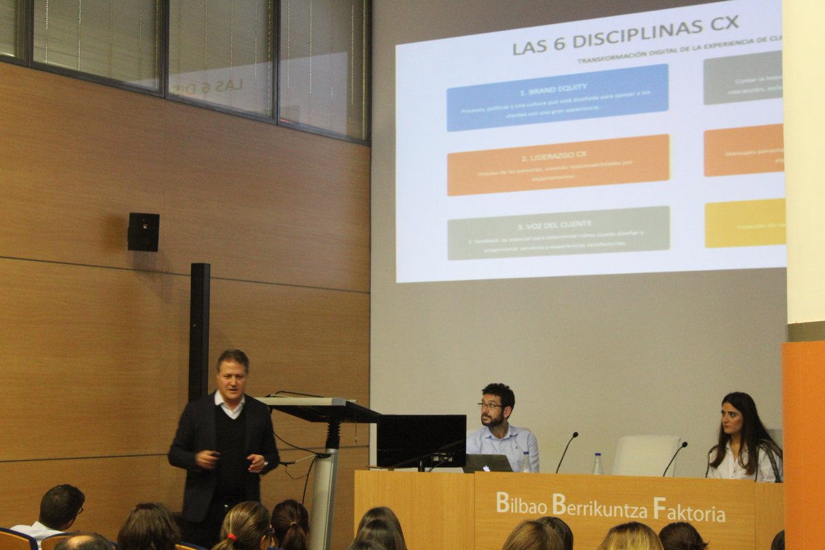 MBAMUni's tweet photo. ¡El primer #CXDay en Bilbao ha sido todo un éxito! Gracias a todos los asistentes y ponentes, quienes demostrasteis un gran interés y entrega en la jornada. @BBFaktoria  @MUnibertsitatea https://t.co/WX9BclOz1t