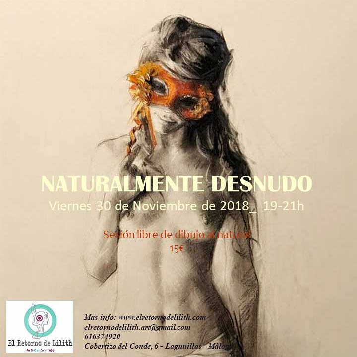 Naturalmente Desnudo
Sesión libre de dibujo al natural
Viernes 30 de 19 a 21h
Plazas limitadas
Precio:15€
Rersevas e info: elretornodelilith.art@gmail.com
#artelagunillas #tallerdibujo #dibujoalnatural