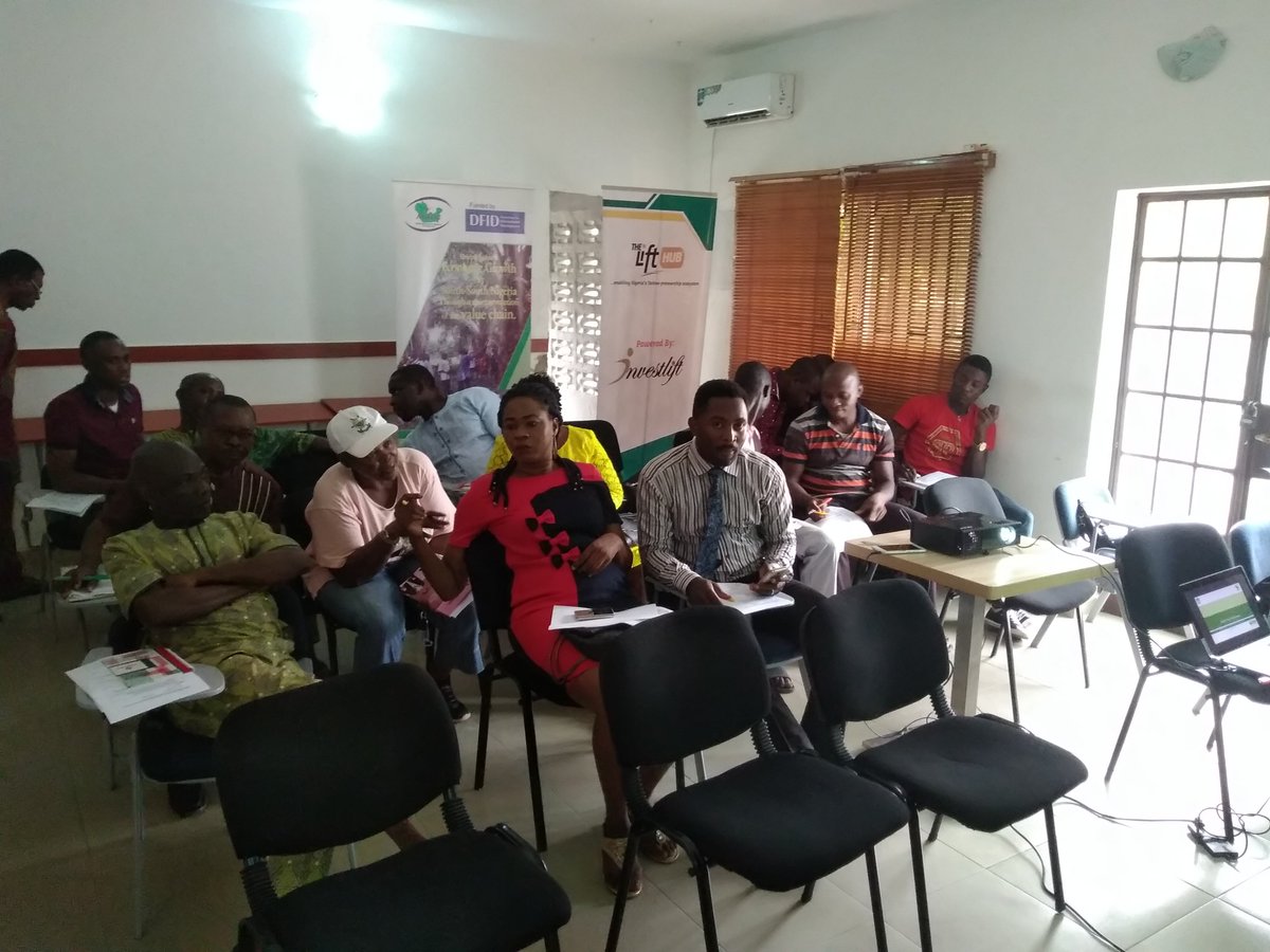 thelifthub's tweet photo. Today at the Hub, Market Development Program (MADE) are having a training program for farmers to get to know their challenges with the market and they can assist in tackling this challenges...
#marketdevelopmentprogram
#training
#lifthub
#calabar https://t.co/3sQrvdMC9M