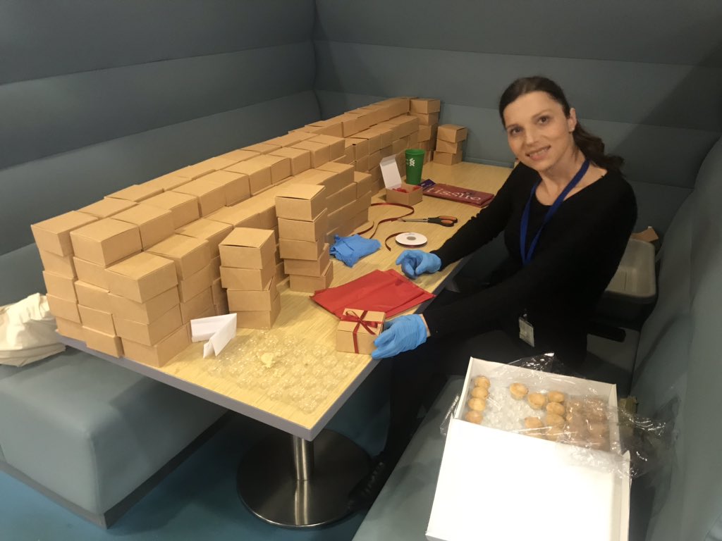 on mince pie packing mission today! #itsbeginningtolookalotlikechristmas