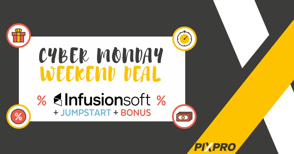 Just nu har vi ett riktigt bra erbjudande för dig som vill sätta igång med #businessautomation och #Infusionsoft. 
amp.gs/g9HG
#blackfriday #cybermonday #smallbusinesssaturday #cybermondayweekend