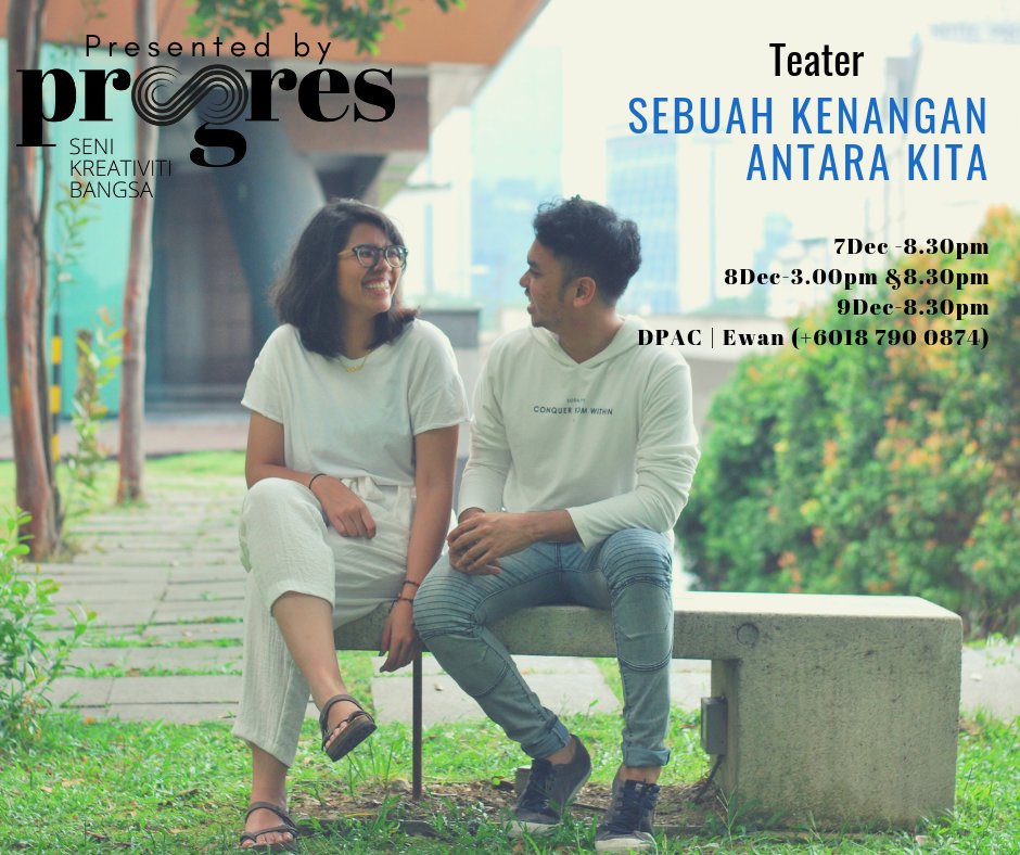 RevolutionStage's tweet photo. Teater #SebuahKenanganAntaraKita 

Arahan - Remy Eldhani

Blackbox DPAC
7&amp;9 Dec - 8.30pm
8 Dec - 3.00pm &amp; 8.30pm

Tekan 👇untuk beli!
https://t.co/UuT5TCYvbh

Atau whatsapp Ewan (+6018 790 0874)

#ProGRes #KamiSupportTeaterLokal #WeSmellsLikeRS https://t.co/bxuC4j7QbF