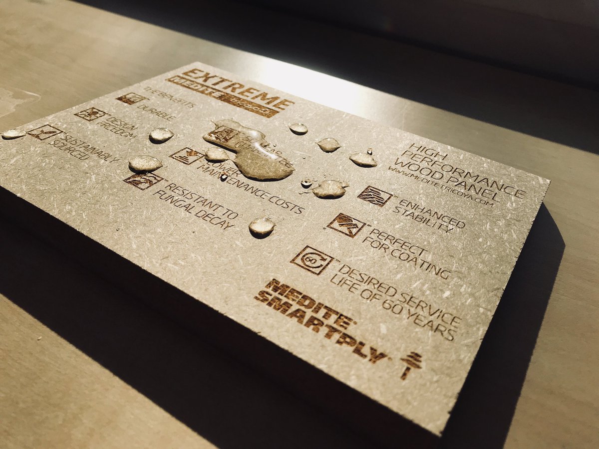MDFOSB_Europe's tweet photo. Is levensduur een belangrijk criterium in het bestek? Voorkom dan voortijdige falen en investeer in kwaliteit met MEDITE TRICOYA EXTREME. De duurzaamheid, stabiliteit en waterbestendigheid van dit plaatmateriaal zorgen voor een levensduur van tenminste 50 jaar. https://t.co/gEX1MzX3CR