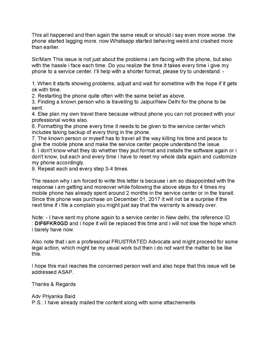 priteej33's tweet photo. Frustrated, Exasperated, Annoyed, Disappointed and so on...!! @OnePlus_IN @OnePlus_Support 

#SaveTheBrand #UnhappyCustomer #OnePlusNever https://t.co/CvsLjBrDDo