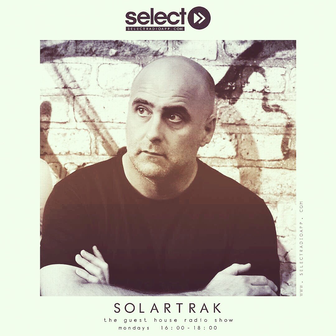 SolarTrakMusic's tweet photo. Back on @SelectRadioApp this afternoon 4-6pm UK time with Episode 75 of The Guest House with my guest this week @apressounds #selectradio #Selectmondays#ozzielondon #solartrak #housemusic #vocalhouse #ibiza #exclusivehouse #top5 #dj #ade #ims #wmc #miami #amsterdam #Après https://t.co/yxlMpiFGh4
