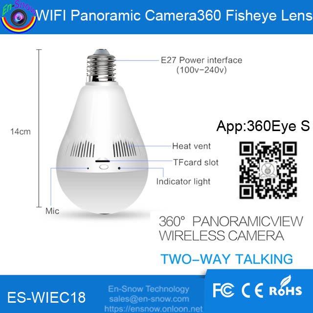 ensnowtech's tweet image. ES-WIEC18 WIFI Network Panoramic Camera 360 Degree Fisheye Lens,HD960P/MP4, White LED&amp;amp;940IR, TF Max 128G,E27, AC

Order Link :
ensnow.onloon.net/detail?itemId=…

#ledbulb #360camera #bulbcamera #panaramiccamera #fisheyecamera #networkcamera