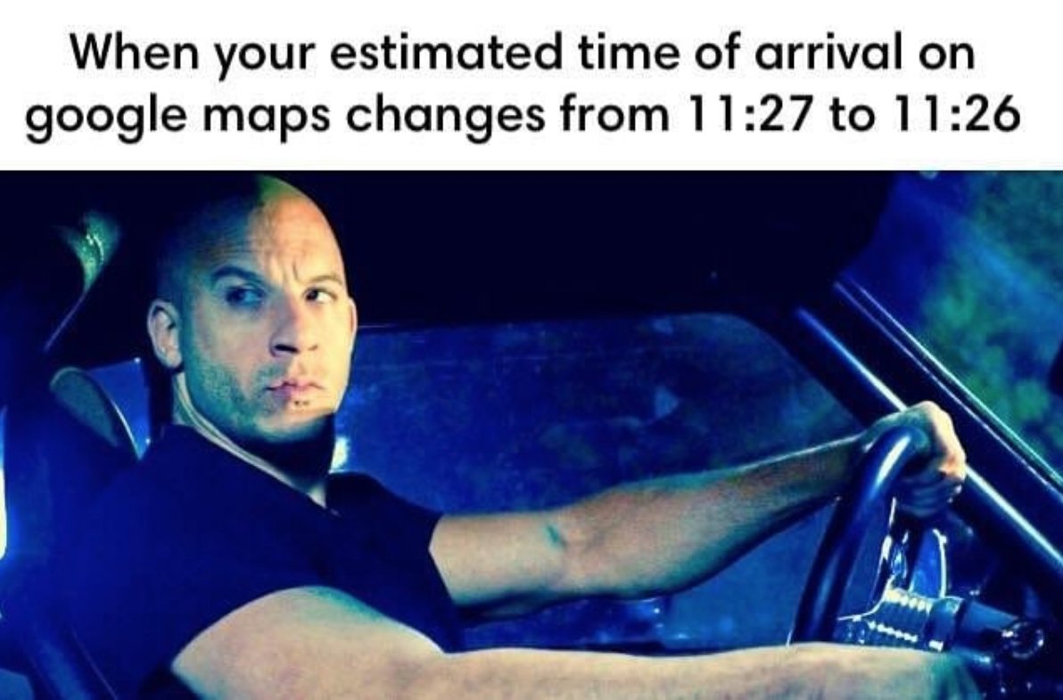 I live my life by a quarter mile at a time!