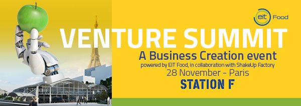 AnnickVerween's tweet photo. This week, Paris🇫🇷is the capital of #AgriFood #Innovations! French &amp; international venture capitalists,  corporates &amp; ecosystem players will meet startups &amp; scaleups @EIT_Food #venturesummit18 and                     @sbcFoodTech has its Demoday, all @joinstationf ! https://t.co/il4P1319MG