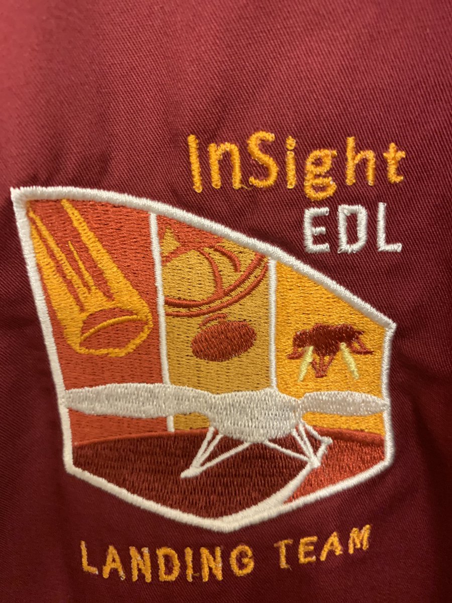 SpaceWilS's tweet photo. Super grateful to have one of these so I’m wearing it today in honor of the hard-working @LockheedMartin spacecraft team folks supporting #InSightEDL & our #NASA team on console today! #theyrock #proudofyou #NASAInSight #MarsLanding #InSightWatchParty #teamwork #Mars #WeareLM https://t.co/DNXAVZjPJc