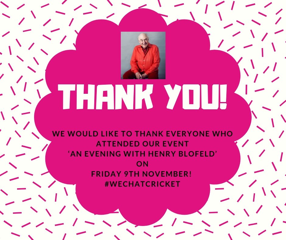 A BIG THANK YOU TO ALL OF OUR SUPPORTERS! #wechatcricket