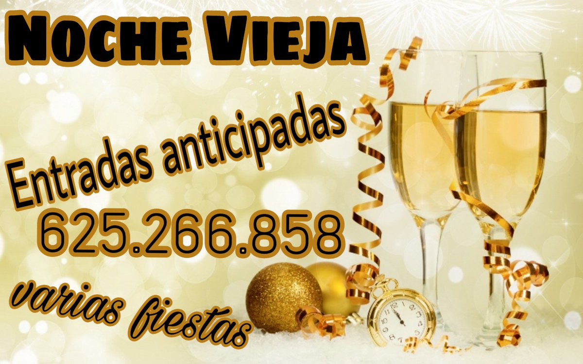 Estamos a nada de #NocheVieja ¡estás aún a tiempo de conseguir las entradas para la fiesta que elijas!

● LeChic: 35€ + Barra Libre
● Uthopia: 25€ + 2 copas
● Euphoria: 45€ + Barra libre
● Hac. AlBaraka 40€ + Barra libre
● Hac. Alcatraz: 40€ + Barra libre

📲625266858