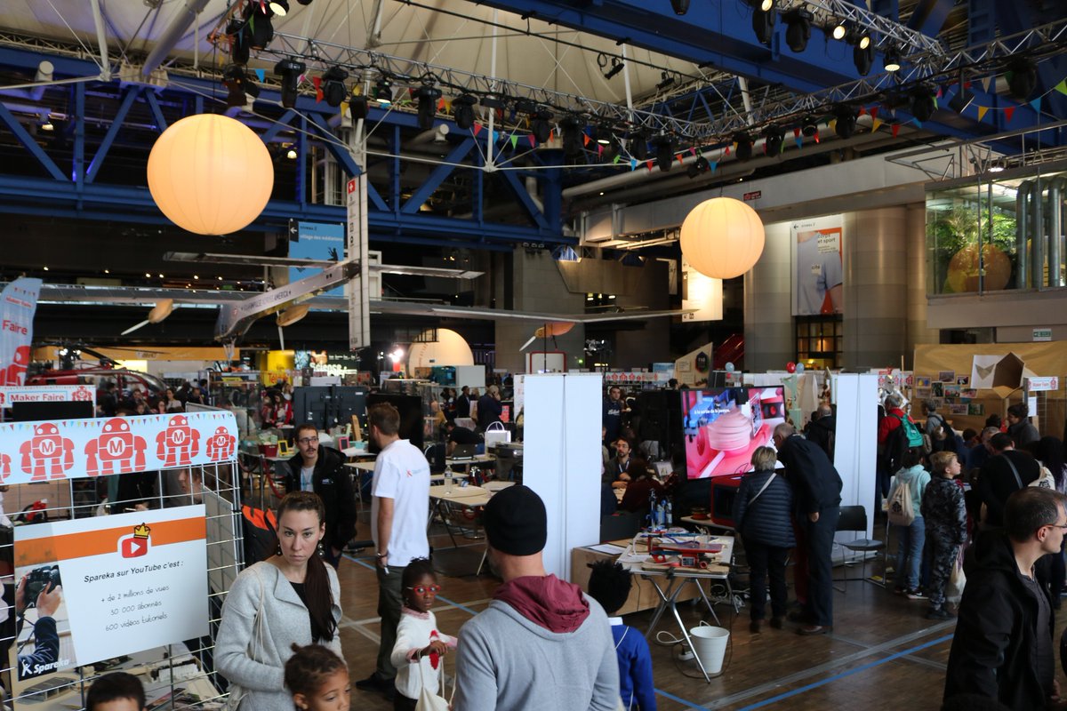codev_asso's tweet image. Dans le cadre de la Maker faire Paris, l’association Co-dev était présente pour la quatrième année consécutive à cet événement incontournable organisé du 23 au 25 Novembre 2018
#mfp18 #makers #fablabs