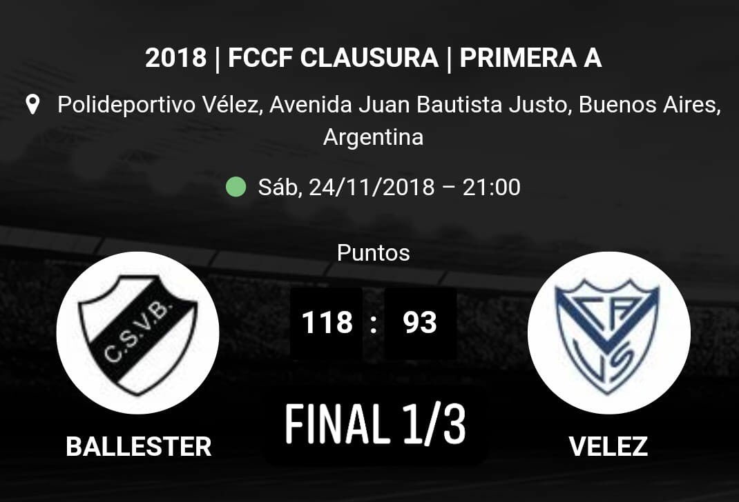 CestoBallester's tweet photo. Primer partido de la final 💪🏼 https://t.co/NxauKeT5Jz