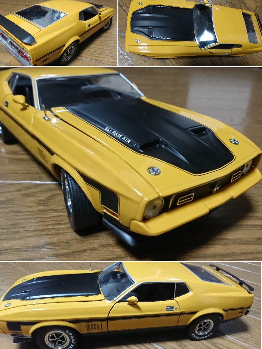 Kp61 T Co Jcuq8rgaaj ムスタングマッハ1 黄色いムスタング フォードムスタング アメ車 大きいアメ車 1971年 フォード Fordムスタングマッハ ミニカー ミニカーショップチップス 車ミニカー 高価なミニカー フォード