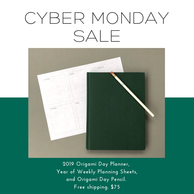 MyOrigamiDay's tweet photo. There is no better gift than time. Treat yourself, or someone else, with the best time management system out there, and tag a friend who would love this deal.
. . . . . . .
#origamiday #myorigamiday #shapeyourtime #worklifebalance #timemanagement #cybermonday #holidays #gift https://t.co/q3obJcYjCq