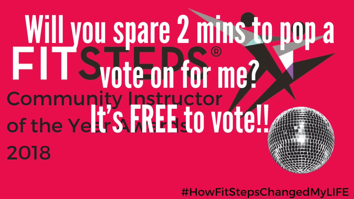 LauraAnne_FS's tweet photo. I’m delighted to be a finalist for FitSteps Community Instructor of the Year- but I need your help! Please follow this link to vote! https://t.co/dmylYssTUd @OurHereford #HerefordHour RT #localinstructor #hereford #midlandsfinalist #health #fun #fitness #dance #fitsteps https://t.co/R3aio2WD4B