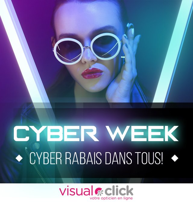 VisualClick_fr's tweet photo. 🎉 La #CyberWeek est là! Découvrez nos cyber-réductions sur #LunettesDeSoleil, #LunettesDeVue et #Lentilles 🔹seulement jusqu'à 2/12🔹 👉 https://t.co/HYEdHhw4T2

#CyberMonday #CyberMonday2018 https://t.co/CIHNL5gFbn