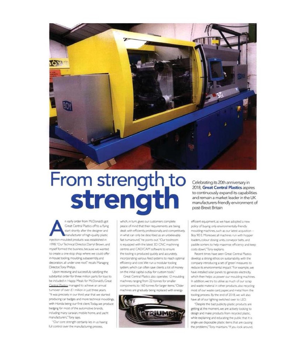 Great to see our #sustainability, #contractwins and #machinery mentioned in an exclusive feature in @MTE_magazine