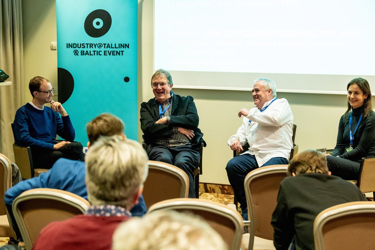 Last weekend with Mike Newell, Alexandra Harwood, Paul Tothill and other film music composers and editors. Browse through the Industry programme to see what's happening this week: industrytallinn.com/news/39
<a href="/IndustryTallinn/">Industry at Tallinn</a> #industrytll18 #balticevent