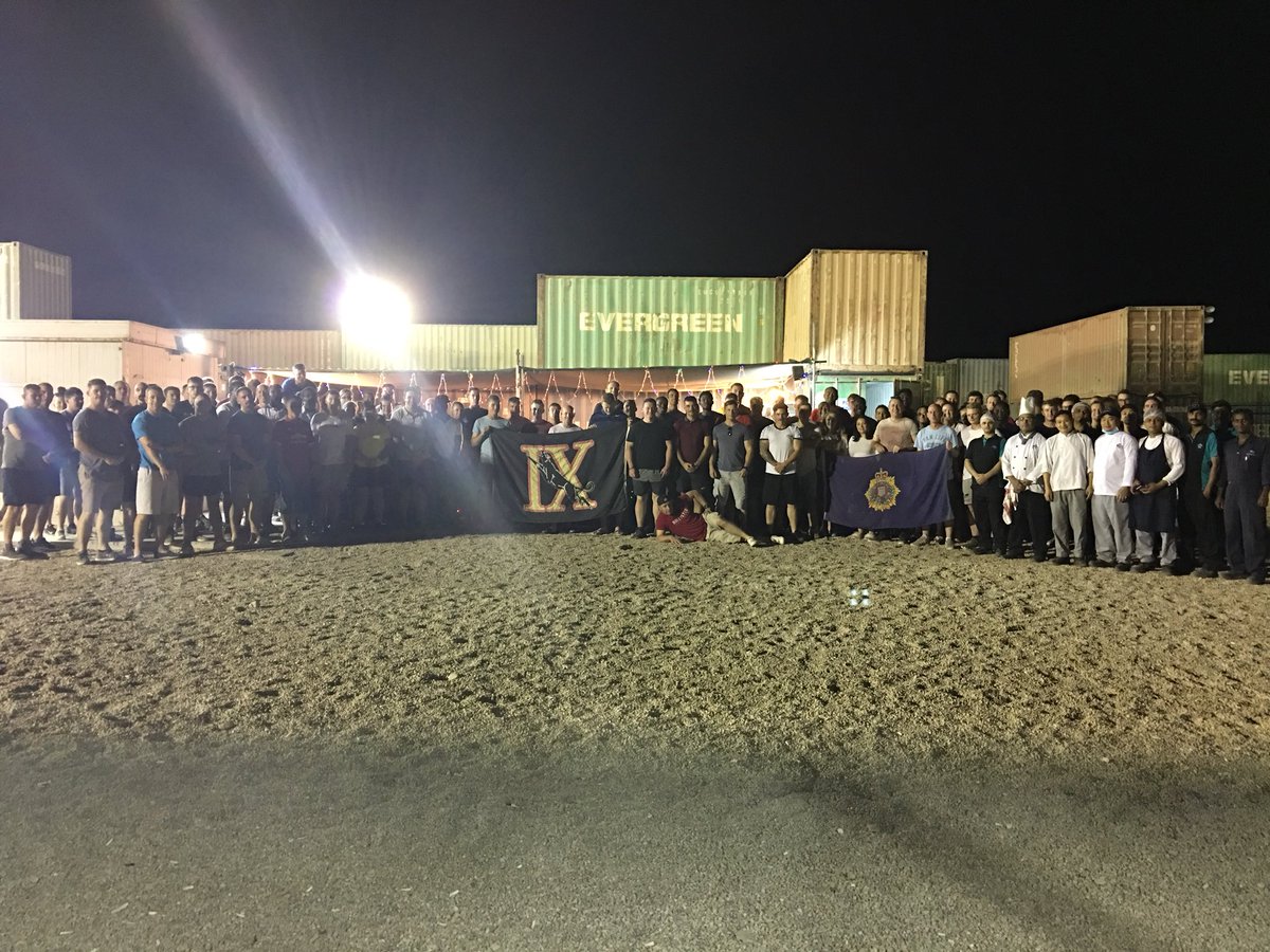 9RegimentRLC's tweet photo. The Theatre Enabling troops still deployed in Oman ๐ด๐ฒ on #saifsareea took a well deserved break and held their own #rlc25 celebration - thank you to @RLC_BritishArmy for your support @ComdJFC_UK @SJFHQ_UK @joint #makingoperationshappen #WeAreTheRLC https://t.co/AVVz2Pr5gy