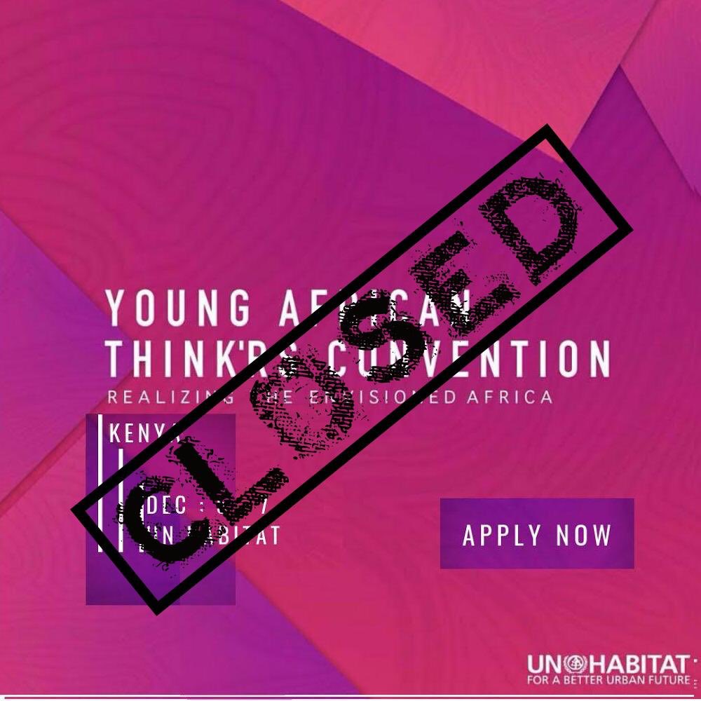 youngthinkrs's tweet photo. Hello Think'rs, we have officially closed application for #YATCKe18 Thank you for all those who have applied. You will receive a response soon. https://t.co/mMGAHAkp5k