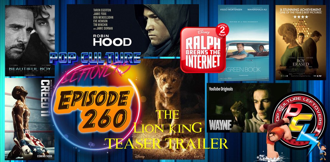 PCLeftovers's tweet photo. 🔊🔊🔊#PODCAST 260 We talk #Creed2🥊#RalphBreaksTheInternet💻 #TheLionKing🦁trailer #RobinHood🏹 #GreenBook📗#BoyErased #EscapeAtDannemora Also when will the #Avengers4 trailer drop? 🎧Listen here https://t.co/kfGVynD21p OR #iTunes📱#Spotify #iHeartRadio♥️#PodernFamily #PodcastHQ https://t.co/IA9IxYY4xZ
