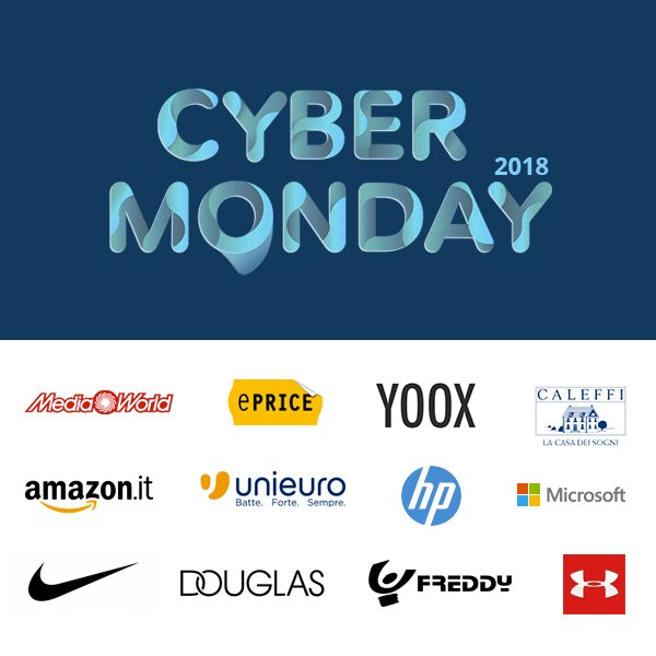 Topnegozi's tweet photo. Il Cyber Monday è arrivato!
Più di 1.500 negozi online con le loro offerte cibernetiche
🔜🔜 https://t.co/IHBLDp9foH
#CyberMonday #offerte #sconti #Natale #Deals https://t.co/xPN9YvEmCk