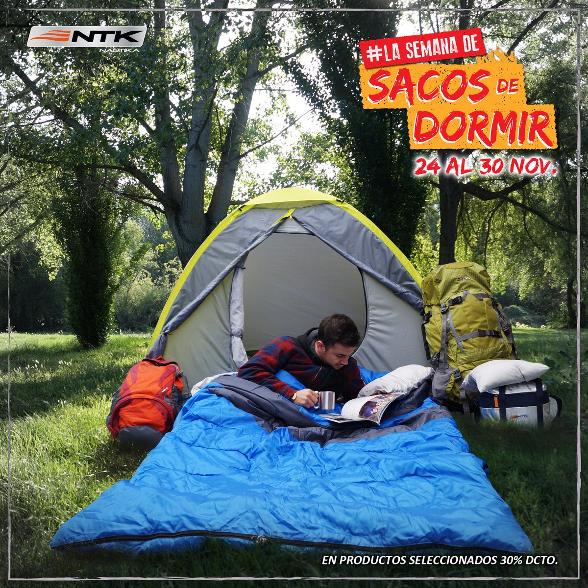 Nautika_Chile's tweet image. Porque todo campista necesita un sueño reparador, ¡te traemos la semana de los sacos! Desde hoy y hasta el 30 de nov aprovecha un 30% de dcto en nuestros distintos modelos #nautika #Verano #camping #Lunes #trekking #acampar #deporte #vidasana #descuentos #promociones #OFERTAS