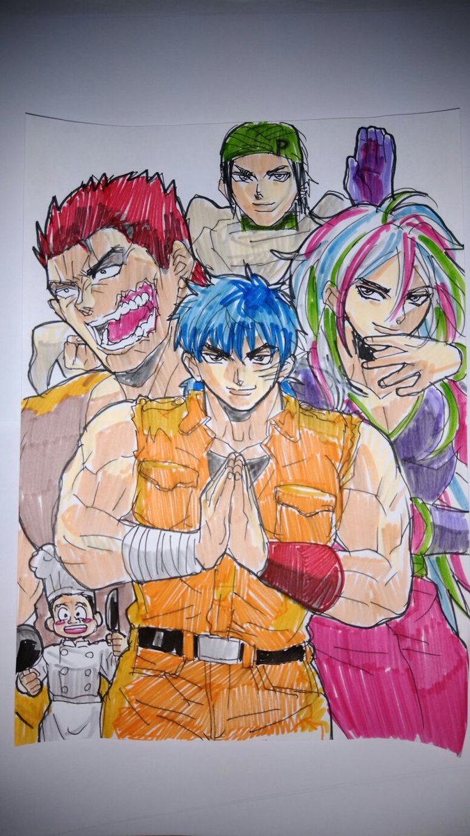 ヘップバーン Twitter वर トリコ最人気なんかとグルメ四天王描いたっす