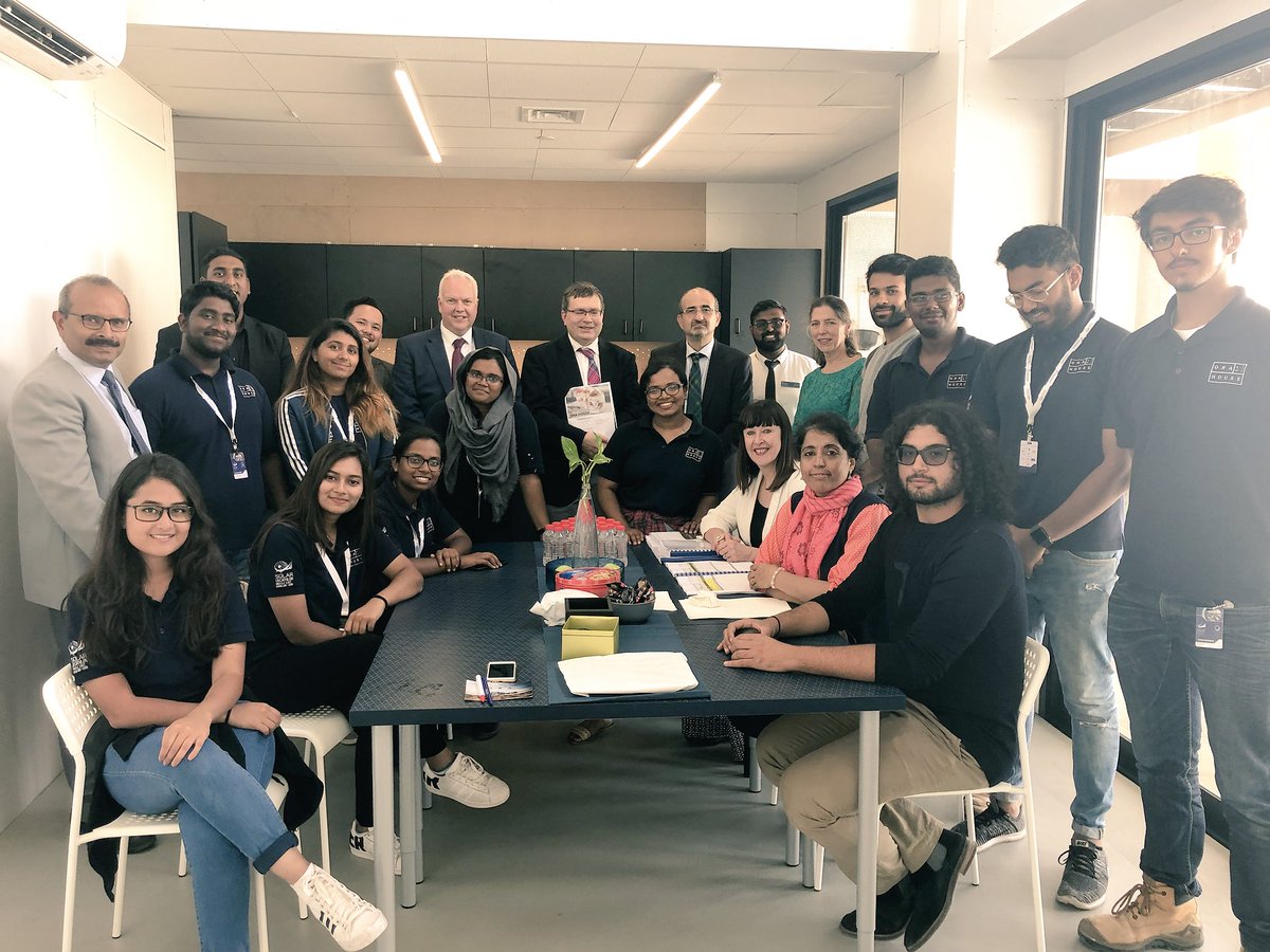HWUDubai's tweet photo. Pleased to welcome @ProfRAWilliams and @AmmarPkaka  to @orahouse_hw this morning as they took a complete tour of the magnificent sustainable house with our ORA Decathletes https://t.co/KU95sZzuNA
