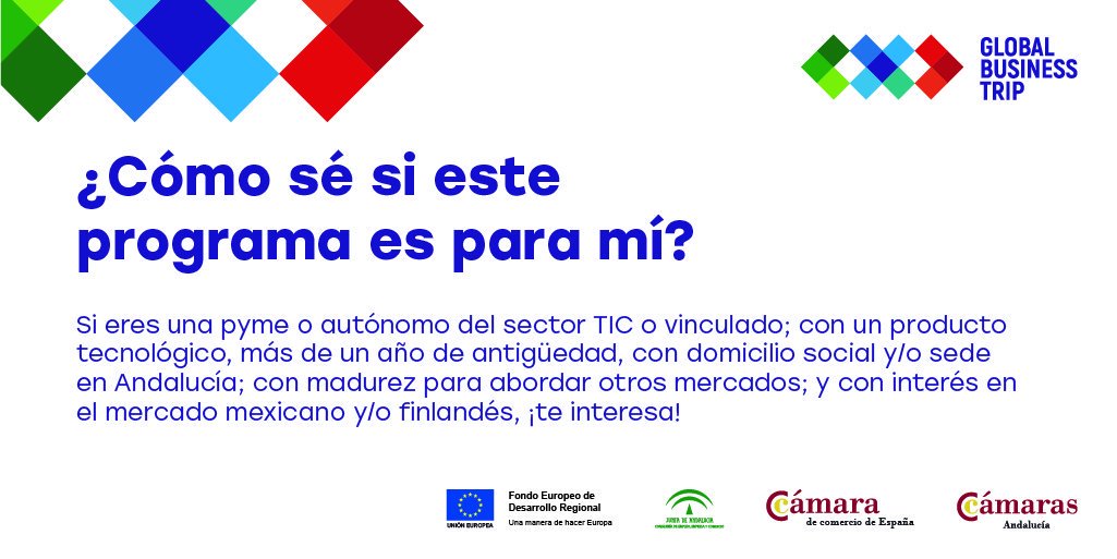 aemprende's tweet photo. ✈ 🌎¡RECUERDA! Si eres una empresa #TIC y quieres comenzar a vender en otros mercados, @CCAndalucia y @EmpleoJunta han lanzado el programa Global Business Trip para apoyar tu salida al exterior. ¡Inscríbete, el plazo finaliza el 30/11! ▶️ https://t.co/k0dUrneGJD #TICGBT https://t.co/ZQ63QX9aqa