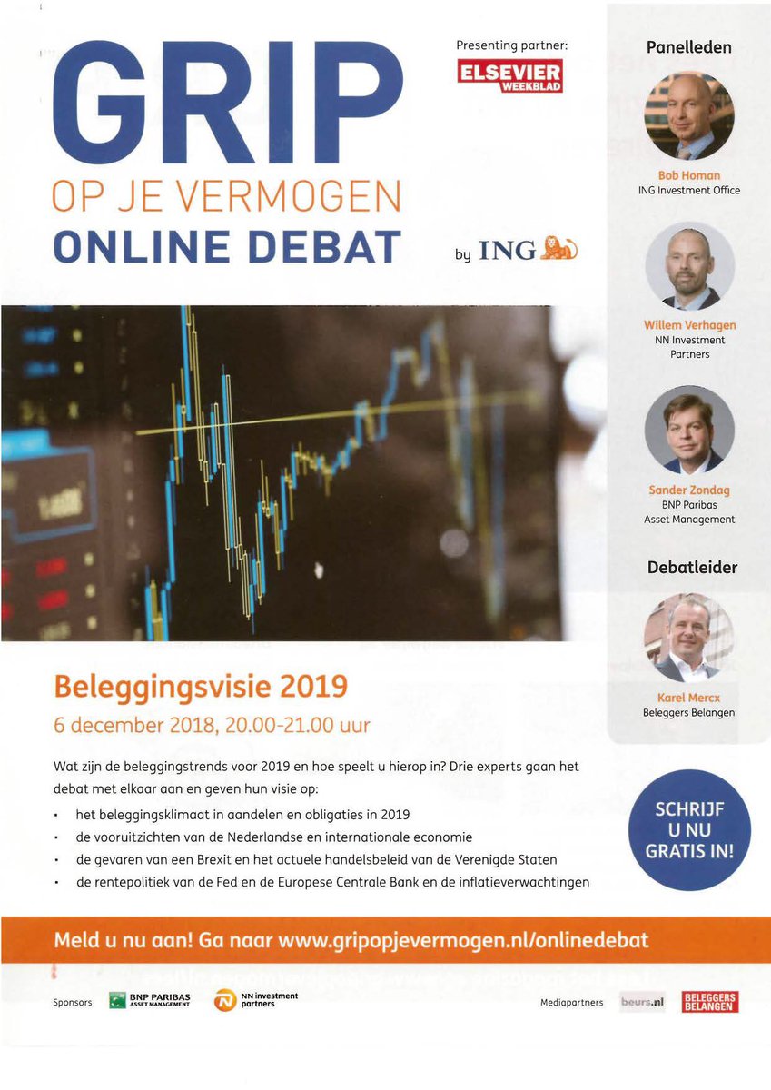 Beleggingsvisie 2019 webinar met Bob Homan van ⁦<a href="/INGnl_IO/">ING InvestmentOffice</a>⁩ Willem Verhagen van ⁦@NNIP⁩ en Sander Zondag van ⁦@BNPParibasOBAM⁩ o.l.v. ⁦<a href="/KarelMercx/">Karel Mercx</a>⁩ ⁦<a href="/gojv/">Grip op je Vermogen</a>⁩ ⁦<a href="/BelBelnl/">Beleggers Belangen</a>⁩ ⁦<a href="/beursnl/">Beurs.nl</a>⁩