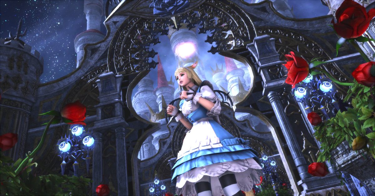 SuviFF14's tweet photo. Alice and the Queen of Hearts for #egidaily's theme #DunScaith
#ffxiv #ff14 #kujata #GPOSERS #gpose #ffxivsnaps #miqote #elezen https://t.co/S6dGcfdlbT