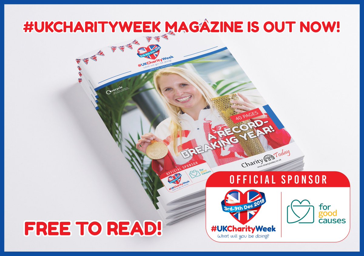 CharityAwards's tweet photo. Please, Retweet. The #UKCharityWeek magazine is out now, you can read it free of charge here: https://t.co/zo9S0wmb2d https://t.co/2XNoOfccoC