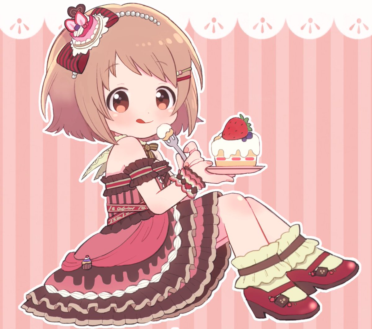 シンデレラガールズ6thナゴヤドーム公演で配布されるコールガイドに三村かな子ちゃ 湯切りpのイラスト シンデレラガールズ6thナゴヤドーム公演で配布されるコールガイドに三村かな子ちゃ 湯切りpのイラスト