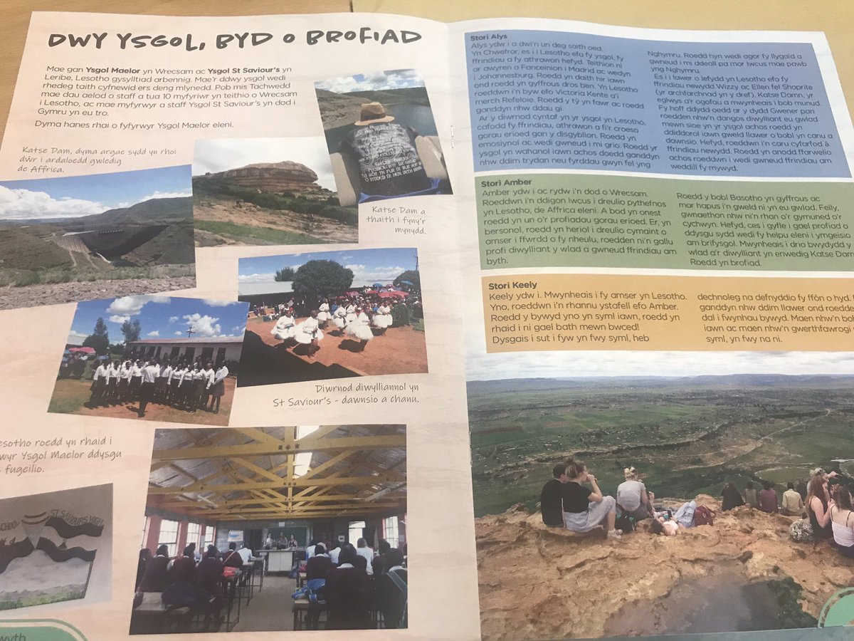 Erthygl am daith Ysgol Maelor i Lesotho 🏴󠁧󠁢󠁷󠁬󠁳󠁿➡️ 🇱🇸 Our article about the trip to Lesotho in Iaw magazine 😊 #iaw #ysgolmaelor #lesotho <a href="/MaelorPenley/">Maelor School Penley</a>