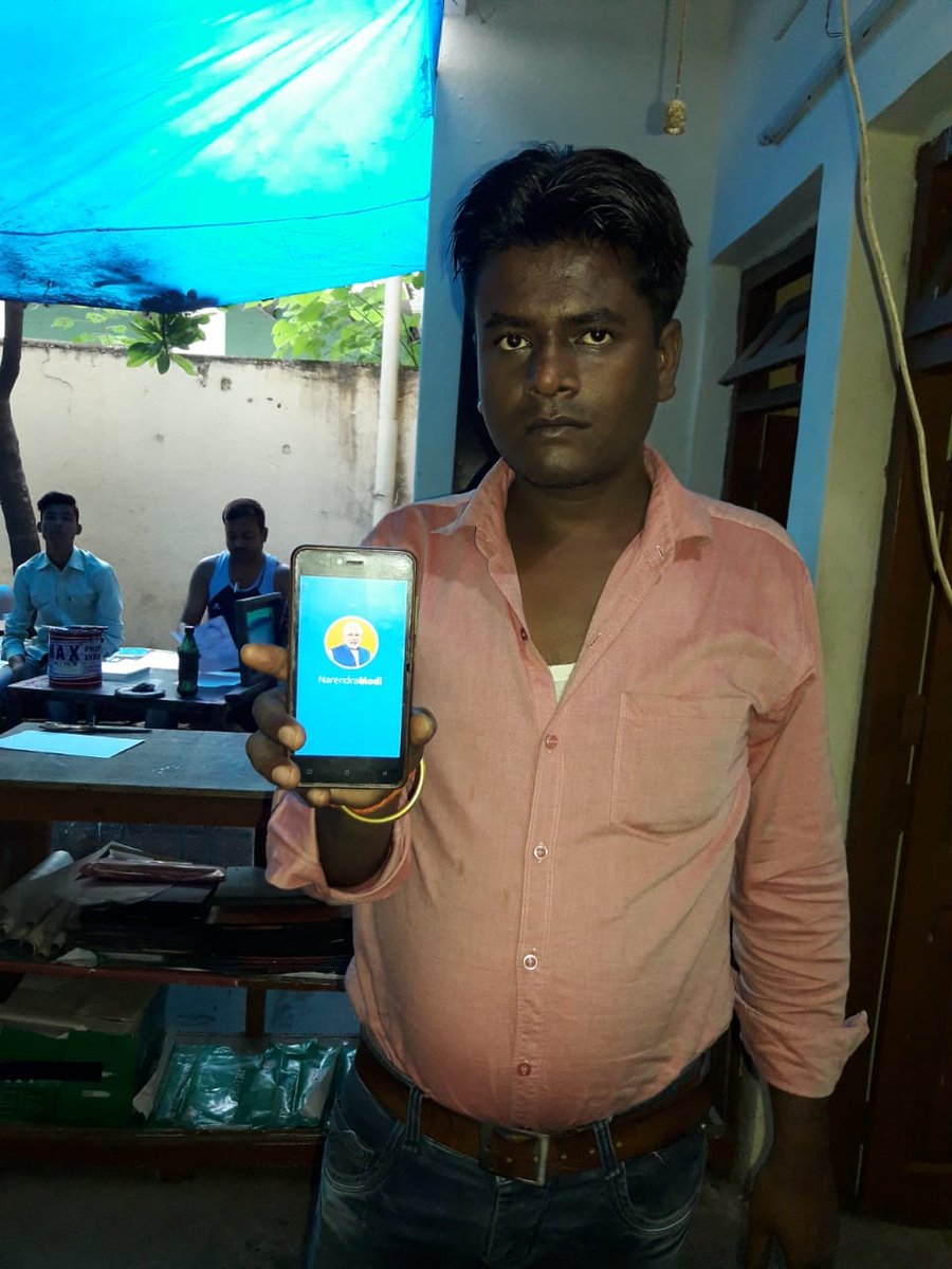 namoappmp's tweet photo. #namoapp_in_mp #Selfie_with_namoapp @narendramodi @amitshah @vinay1011 @ChouhanShivraj @bjp4india @dpradhanbjp @nstomar @mprakeshsingh @SuhasBhagatBJP @atul4bjp @rashtrasevak @Ramlal https://t.co/uBrzzBBpbK