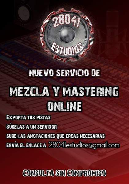 28041Estudios's tweet photo. Buenas tardes!
Ya está disponible el nuevo servicio de Mezcla y Master Online.
Exporta tus pistas, súbelas a un servidor junto a las anotaciones pertinentes y haznos llegar el enlace de descarga a 28041estudios@gmail.com

Consulta sin compromiso! https://t.co/C97RNWwoY0
