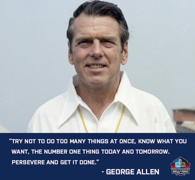 Pro Football Hall of Fame on Twitter "Words of wisdom from Hall of Fame coach and Redskins